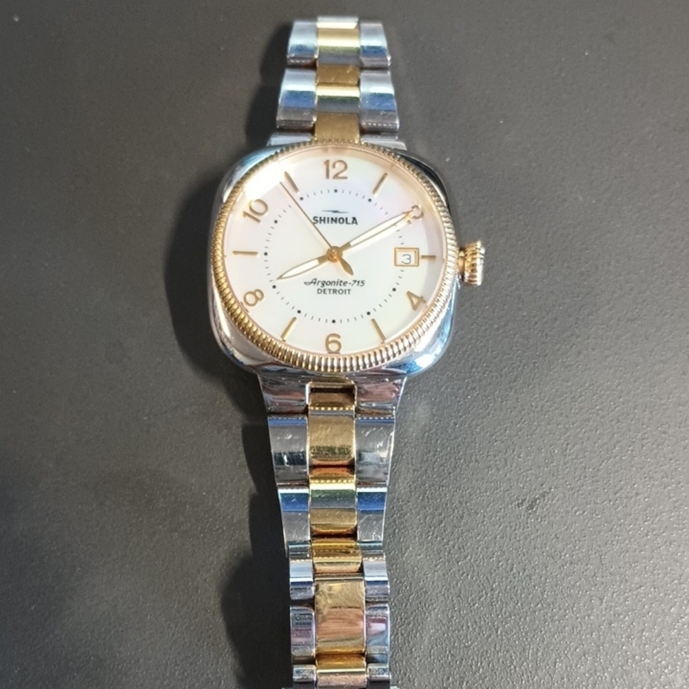 Shinola Argonite Gold and Silver Watch